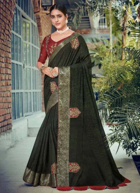 Green Colour 5D LAJRI Heavy Wedding Wear Soft Cotton Designer Saree Collection 11625